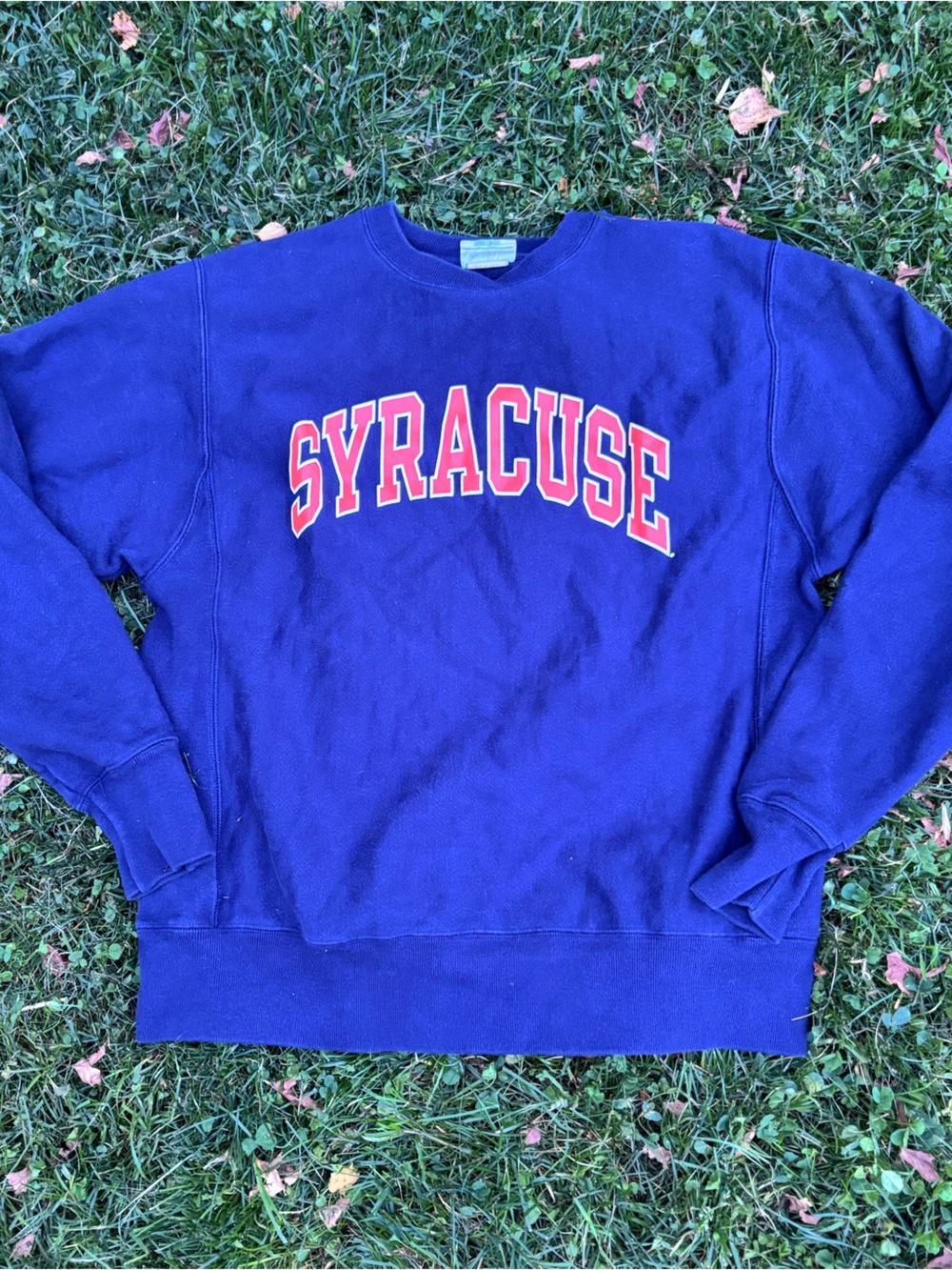 Champion Syracuse Crewneck Sweater - Blue Orange